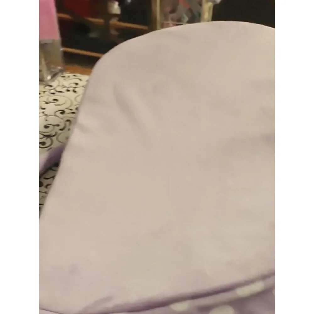 Reborn Lavender Polka Dot & Stripe Fabric Bassinet